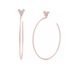 Disney Crislu Earrings - Mickey Mouse Large Hoop