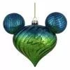 Disney Mickey Ears Icon Ornament - Mickey Mouse Ombre - Blue & Green