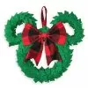 Disney Holiday Door Hanger - Mickey Mouse Wreath - Plaid Bow