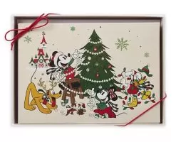 Disney Holiday Greeting Card Set - Farmhouse - Mickey Mouse & Friends