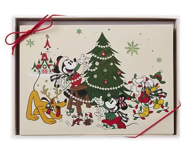 Disney Holiday Greeting Card Set - Farmhouse - Mickey Mouse & Friends 1 Disney Holiday Greeting Card Set - Farmhouse - Mickey Mouse & Friends