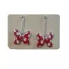 Disney Dangle Earrings - Minnie Mouse Bow - Red
