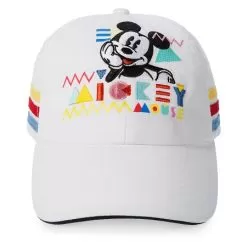 Disney Hat - Baseball Cap - Mickey Mouse 80s Flashback - White