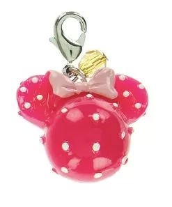 Disney Dangle Charm - Charmed In The Park - Minnie Mouse Round - Pink