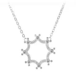 Disney Rebecca Hook Necklace - Geometric Mickey Mouse Icon