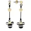 Disney Dangle Earrings - Dots And Dashes - Minnie Mouse - Hearts