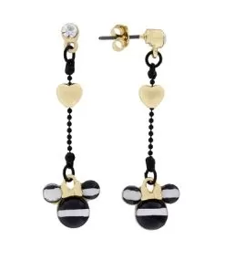 Disney Dangle Earrings - Dots And Dashes - Minnie Mouse - Hearts