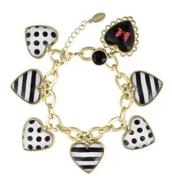 Disney Charm Bracelet - Dots And Dashes - Minnie Mouse Hearts