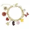Disney Charm Bracelet - Dots And Dashes - Minnie Mouse Icon Charms