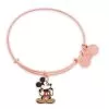 Disney Alex And Ani Bracelet - Mickey Mouse Figural Bangle - Rose Gold