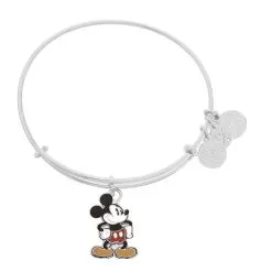 Disney Alex And Ani Bracelet - Mickey Mouse Figural Bangle - Silver