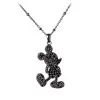 Disney Rebecca Hook Necklace - Mickey Mouse Silhouette - Black