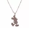 Disney Rebecca Hook Necklace - Mickey Mouse Silhouette - Silver & Gold