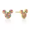 Disney Crislu Earrings - Mickey Mouse Rainbow Icon