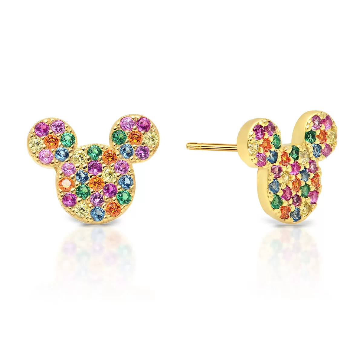 Disney Crislu Earrings - Mickey Mouse Rainbow Icon 1 Disney Crislu Earrings - Mickey Mouse Rainbow Icon