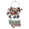 Disney Door Hanger Sign - Mickey And Minnie Mouse - Holiday Cheer