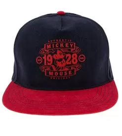 Disney Hat - Baseball Cap - Mickey Mouse 1928 - Red & Black