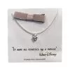 Disney Necklace - Mickey Mouse Icon With Gift Bag - Silver