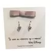 Disney Dangle Earrings - Mickey Mouse Icon With Gift Bag - Rose Gold