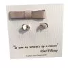 Disney Post Earrings - Mickey Mouse Icon With Gift Bag - Rose Gold