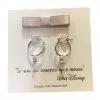 Disney Earrings - Mickey Mouse Small Hoop With Gift Bag - Silver