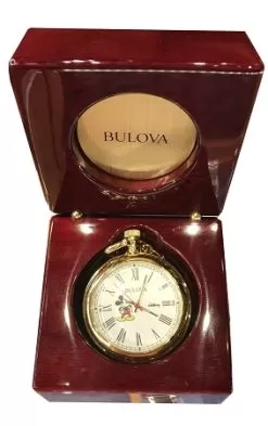 Disney Pocket Watch - Bulova - Mickey Mouse - Gold