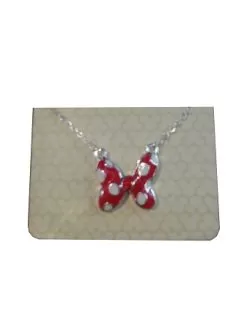 Disney Necklace - Minnie Mouse Bow - Red