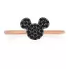 Disney CRISLU Ring - Mickey Mouse Black Pave - Rose Gold