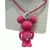 Disney Necklace - Minnie Mouse Figurine With Crown - Pink