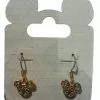 Disney Dangle Earrings - Mickey Mouse Icon Filigree - Gold
