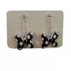 Disney Dangle Earrings - Minnie Mouse Bow - Black