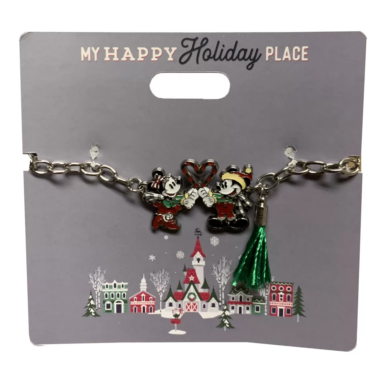 Disney Holiday Bracelet - Mickey And Minnie Mouse With Heart 1 Disney Holiday Bracelet - Mickey And Minnie Mouse With Heart