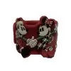 Disney Silicone Slap Bracelet - Holiday Mickey And Minnie Mouse - Red