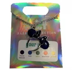 Disney Necklace - Minnie Mouse Headband Mood - Silver