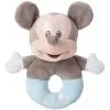 Disney Plush Rattle For Baby - Mickey Mouse - Blue