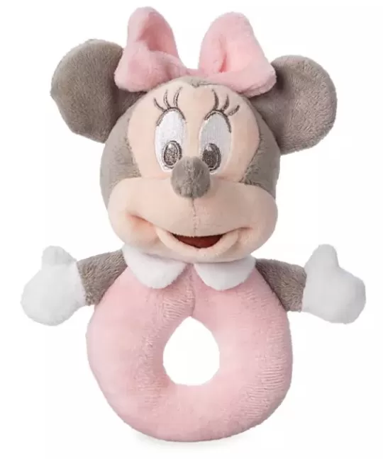 Disney Plush Rattle For Baby - Minnie Mouse - Pink