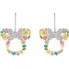 Disney Rebecca Hook Earrings - Minnie Mouse Flower Icon