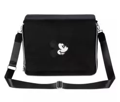 Disney Pin Trading Messenger Bag - Mickey Mouse Icon - Black