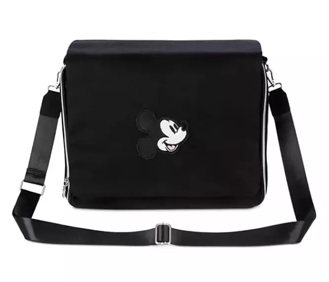 Disney Pin Trading Messenger Bag - Mickey Mouse Icon - Black 1 Disney Pin Trading Messenger Bag - Mickey Mouse Icon - Black