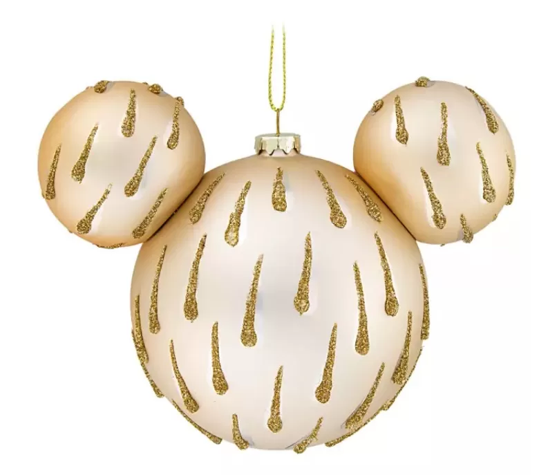 Disney Mickey Ears Icon Ornament - Mickey Mouse Icon - Gold Drops 1 Disney Mickey Ears Icon Ornament - Mickey Mouse Icon - Gold Drops