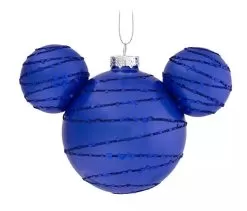 Disney Mickey Ears Icon Ornament - Mickey Mouse Icon - Cobalt