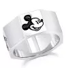 Disney Crislu Ring For Men - Mickey Mouse - Octagonal