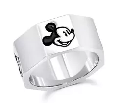 Disney Crislu Ring For Men - Mickey Mouse - Octagonal