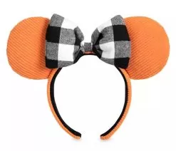 Disney Ears Headband - Minnie Mouse - Orange Corduroy