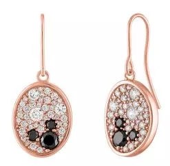 Disney Rebecca Hook Earrings - Mickey Mouse Rose Gold Oval
