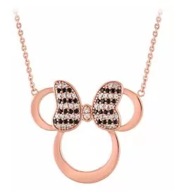Disney Rebecca Hook Necklace - Minnie Mouse Rose Gold Icon