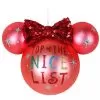 Disney Mickey Ears Icon Ornament - Minnie Mouse - Nice List