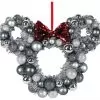 Disney Wreath - Holiday Mickey Mouse Icon - Silver