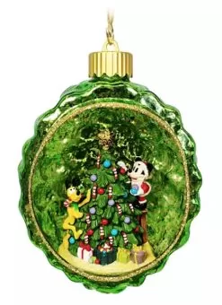 Disney Light Up Ornament - Mickey Mouse And Pluto Pinecone