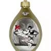 Disney Glass Drop Ornament - Minnie Mouse Light-Up - Silver & Gold